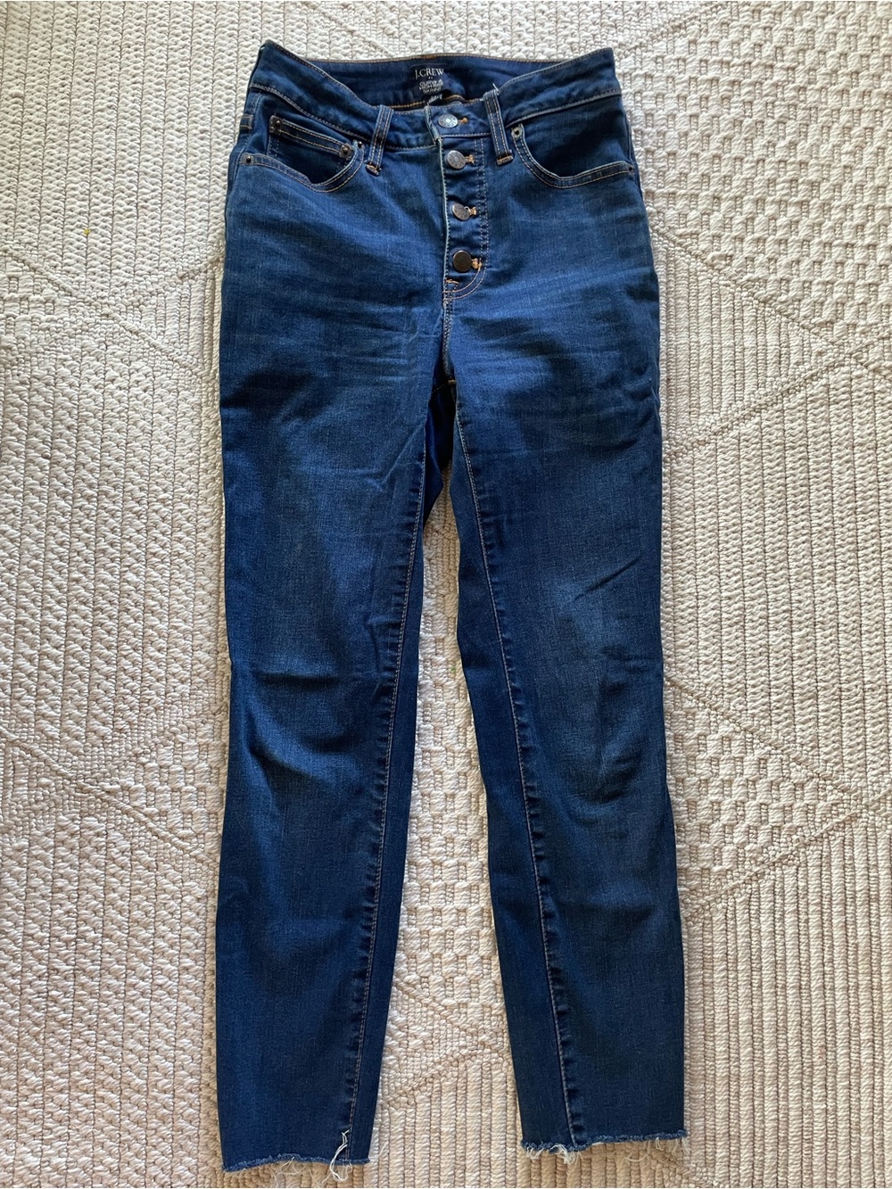 J. Crew Curvy High-Rise Button-Fly Skinny Jeans